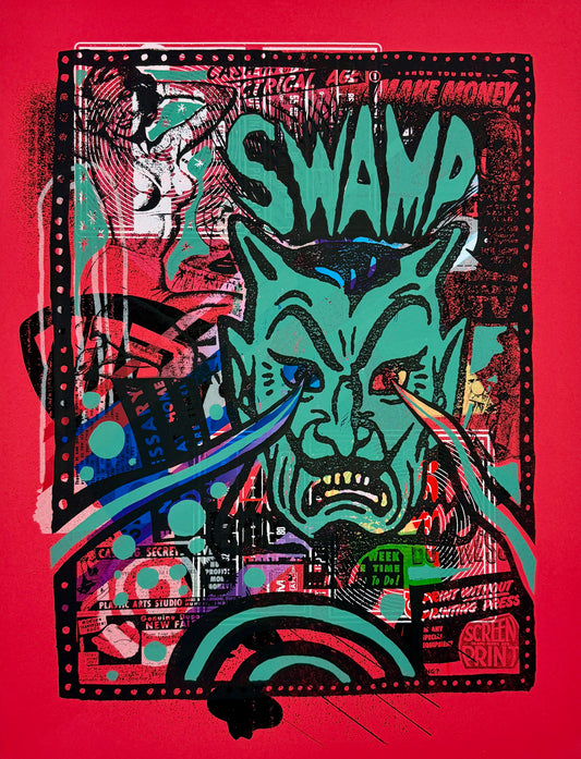 Swamp Monoprint